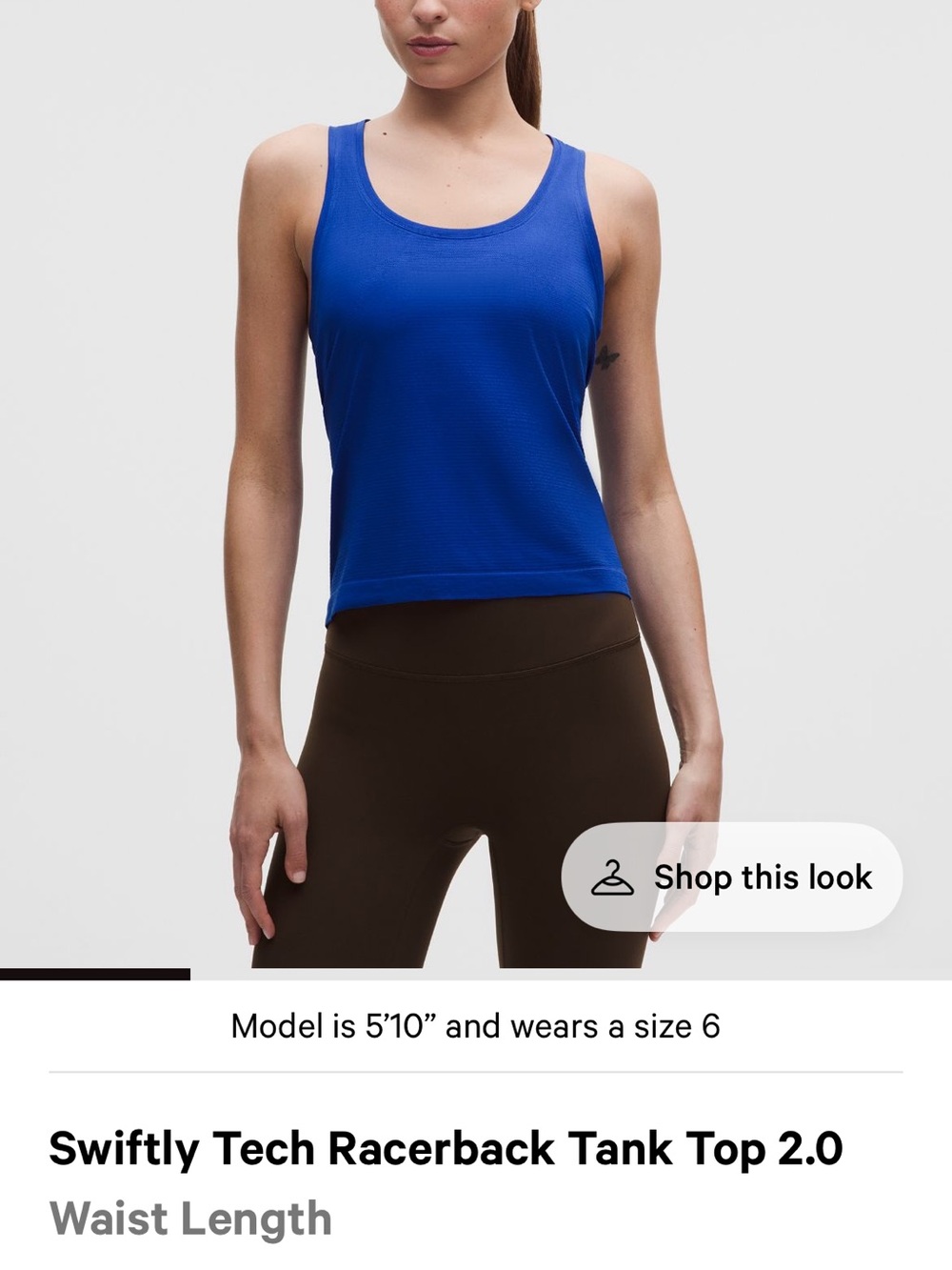 lululemon athletica Swiftly Tech Racerback Tank Top - Royal Blue